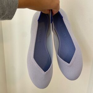 Rothy’s The Flat Round Toe Ballet Size 7.5 Lavender Lilac EUC